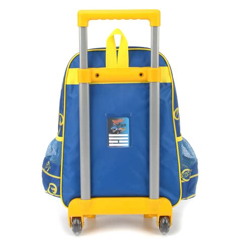 Kit Escolar Mochila Rodinhas Lancheira Térmica Hot Wheels Lika Bijuterias