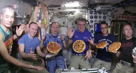 Pizza in Space: The International Space Station Astronauts make pizza ...