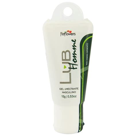 Kit Gel Masculino Excitante Lub Homme G Hot Flowers Sex Shop Loja Pimenta