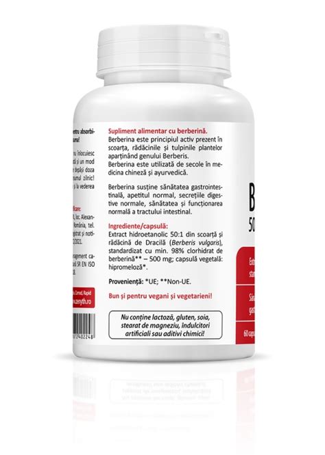 Berberine 500 mg - ZENYTH