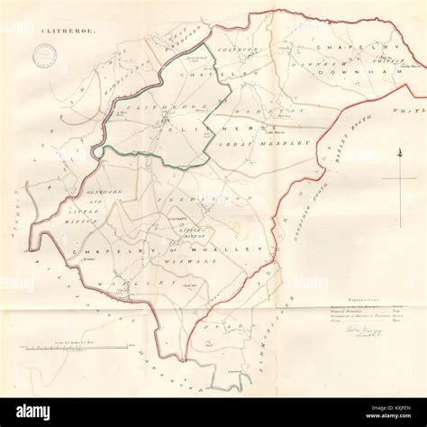 map  clitheroe  res stock photography  images alamy