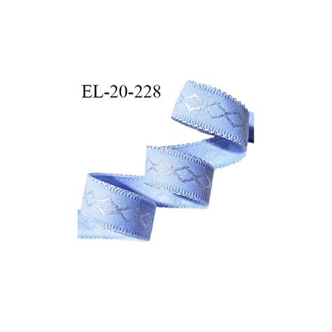 Elastique Lingerie Mm Couleur Bleu Provence Avec Picots De Chaque C T Doux Au Toucher Prix