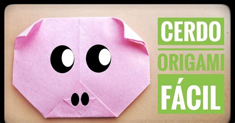 Cerdito 🐽 Origami ¡muy FÁcil Cabeza 🐷