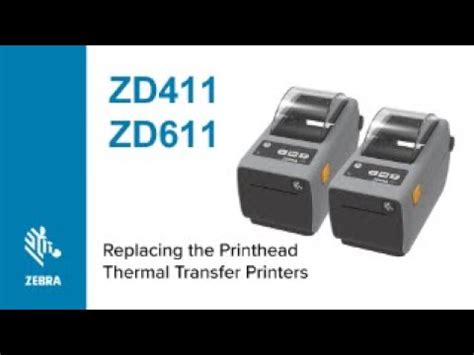 Zebra ZD411 Replacing the Print Head - YouTube