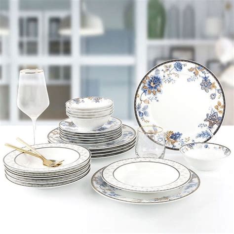 Набор столовой посуды для кухни Arya Flora Elegant, 24 предмета на 6 ...
