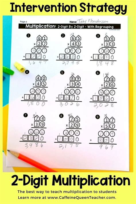 2 Digit Multiplication Made Easier Worksheets