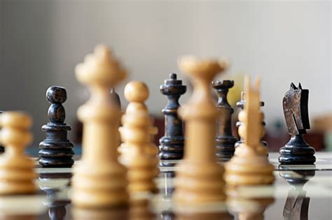 Wooden Chess Pieces Stock Photo - Download Image Now - Concepts