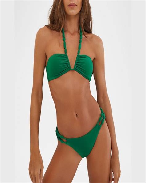 ViX Solid Atena Carol Bikini Top In Green Lyst