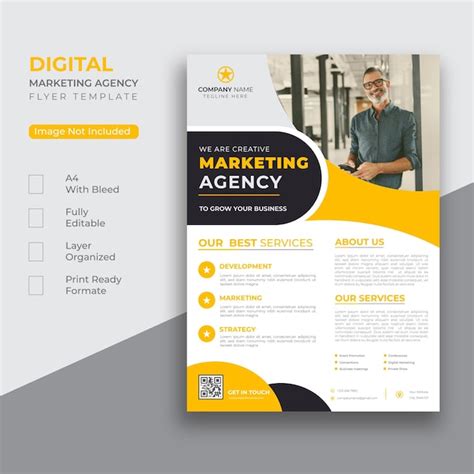 Premium Vector Digital Marketing Business Flyer Template