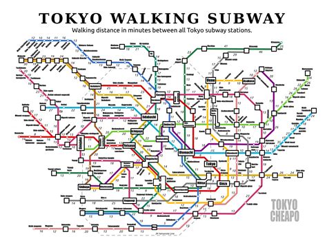 Japan Tokyo Train Station Map System Map