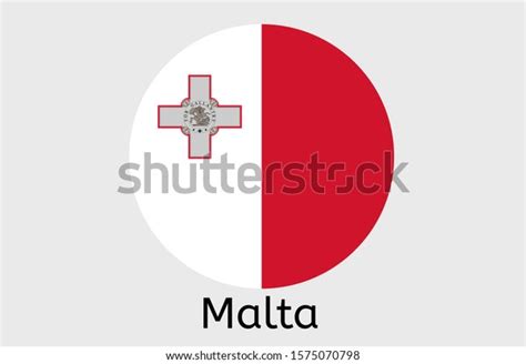 Maltese Flag Icon Malta Country Flag Stock Vector Royalty Free