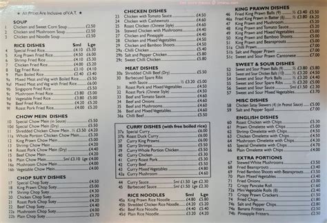 Online Menu Of New World Takeaway Restaurant London United Kingdom