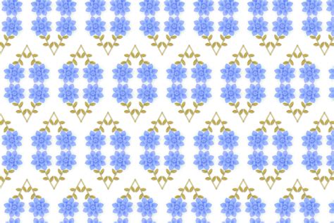 Floral Blue Garden Illustration Pattern Graphic By Bumpelstudio