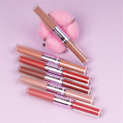 Set 6 Rujuri Lichide 2 in 1 Qibest Double Touch Matte Liquid Lipstick ...
