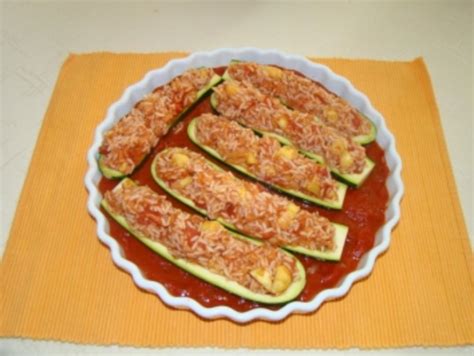 Vegetarisch Gef Llte Zucchini Rezept Kochbar De