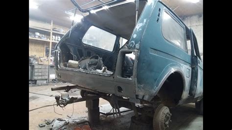 НИВА 2121 4х4 ЗАМЕНА ЗАДНЕЙ ЧАСТИ/ЛЕЧИМ ЛОНЖЕРОНЫ - YouTube