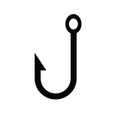 Fish Hook Icon Symbol Vector Design 21565641 Vector Art At Vecteezy