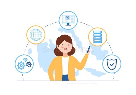 Intranet Internet Network Connection Technology To Share Confidential