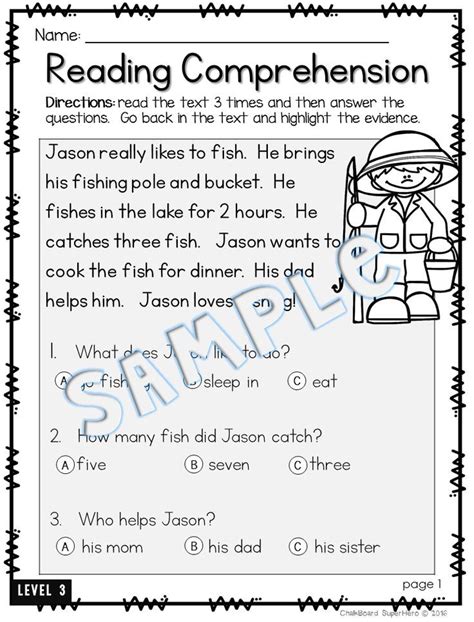 Reading Comprehension Games 2nd Grade