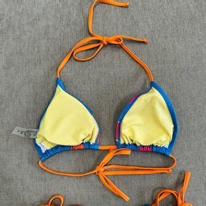 Shein Swim New Hawaiian Floral Print Triangle Bikini Set Poshmark