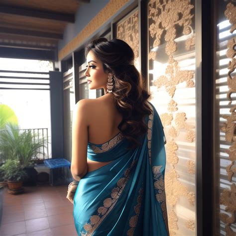 Hot Bhabhi Back In Saree By Yogesh Baghel Playground