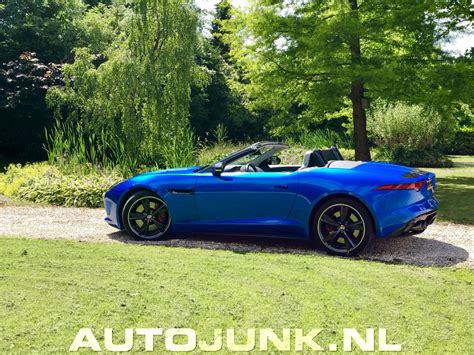 Jaguar F Type V8 Cabrio Blauw Fotos Autojunknl 222016