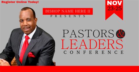 Pastors And Leaders Conference Template Postermywall