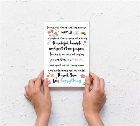 Snapklik Cute Thank You Cards For Teacher Professor Tutor