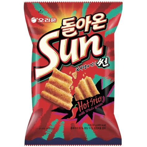 現貨韓國🇰🇷orion 好麗友 Sun陽光波浪脆餅 辣味80g 蝦皮購物