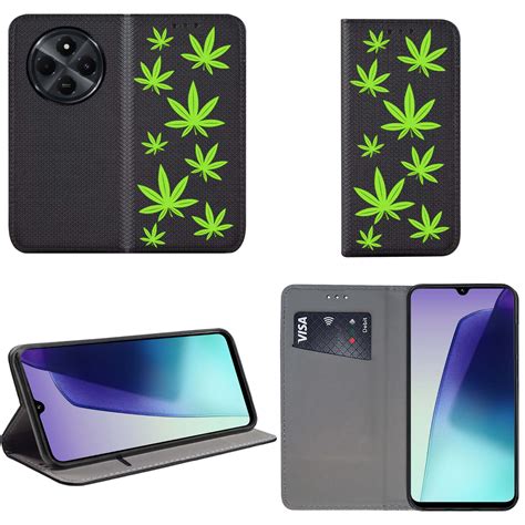 Etui do Xiaomi Redmi 14C zamykane malowane wzór fajne ze szkłem