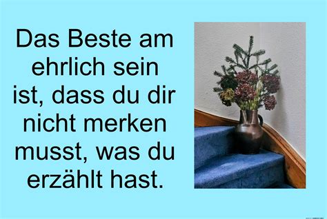 herziger Spruch 'Die Vorteile der Ehrlichkeit'