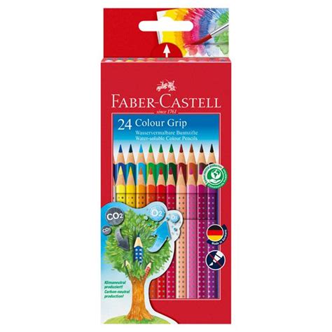 FABER CASTELL ESTUCHE CARTÓN 24 LAPIZ COLOR GRIP