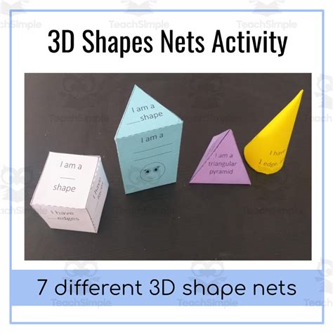 D Shapes Nets Activity Art Projects And Crafts By Teach Simple