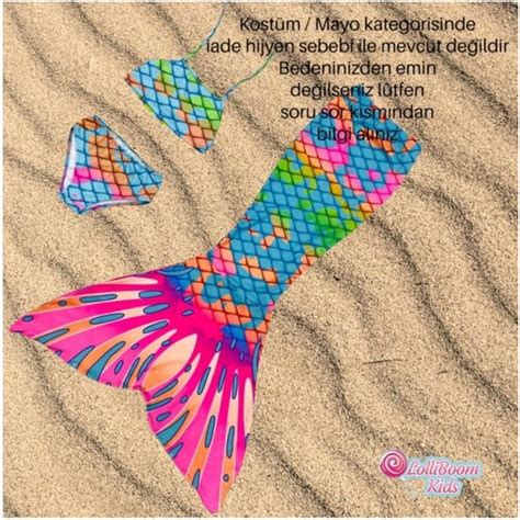 Lolli Boom Kids Kız Çocuk Deniz Kızı Kostüm Bikini Mayo Fiyatı