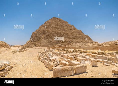 Step Pyramid Of Djoser In Saqqara An Archeological Remain In The