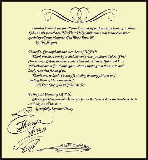 Church Thank You Notes Printable