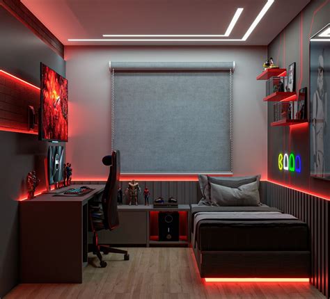 Luxo Quarto Masculino Gamer