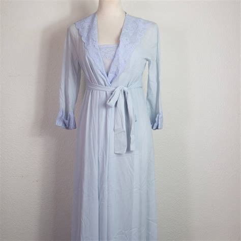 Vintage Intimates Sleepwear Vintage S Olga Piece Nightgown Robe Modest Lingerie Size