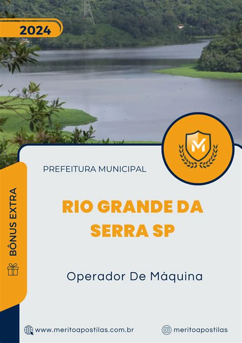 Apostila Operador De Máquina Prefeitura de Rio Grande da Serra SP 2024