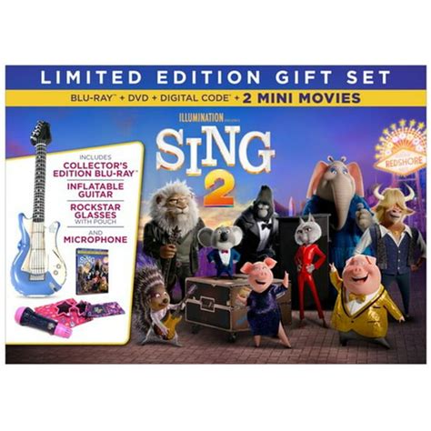 Sing 2 Limited Edition T Set Walmart Exclusive Blu Ray Dvd