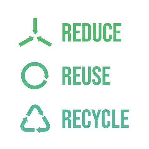 reduce reuse recycle logo vector