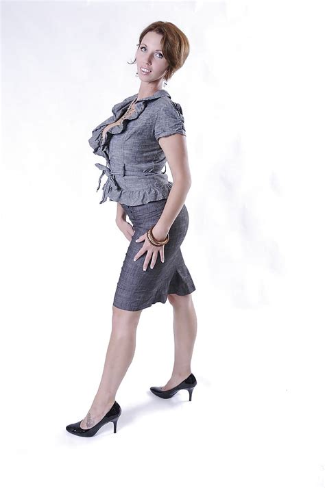 Stunning MILF With Amazing Jugs Getting Rid Of Her Dress Clothes And Lingerie Porn Pictures XXX