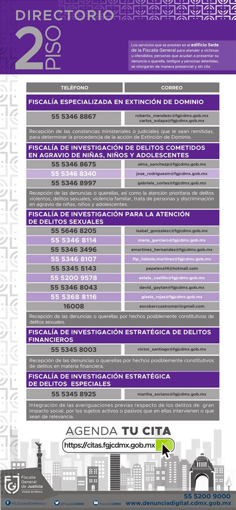 Fiscal A Cdmx On Twitter Citas Fgjcdmx Para Seguimiento Y Tr Mites