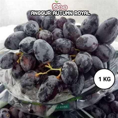 Jual Buah Anggur Autumn Royal 1Kg AUS Manis ANGGUR AUTUMN Non Biji