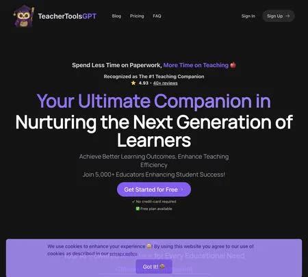 Teachertoolsgpt Ai Tool Info Reviews Alternatives Sayhi Ai