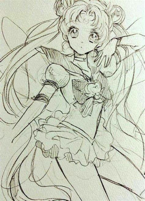 Boceto A L Neas D Eternal Sailor Moon Sailor Moon Art Sailor Moon