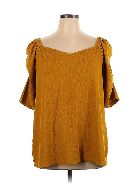 Ava And Viv Yellow Orange Long Sleeve Top Size 3x Plus 43 Off Thredup