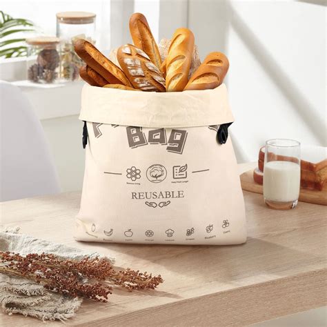 Bread Bag Reusable Beeswax Bread Bags Portable Sourdough Bread Bags ...