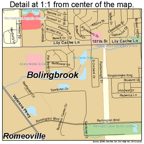 Bolingbrook Illinois Street Map 1707133