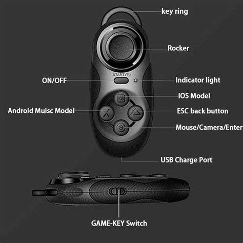 Mini Bluetooth Gamepad Wireless V4 0 VR Controller Remote Pad Gamepad